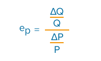 Matematisk formel for udregning af priselasticitet