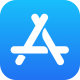 Viser App Store-ikonet på en telefonskærm – bruges til at finde App Store for at downloade en app til totrinsbekræftelse.