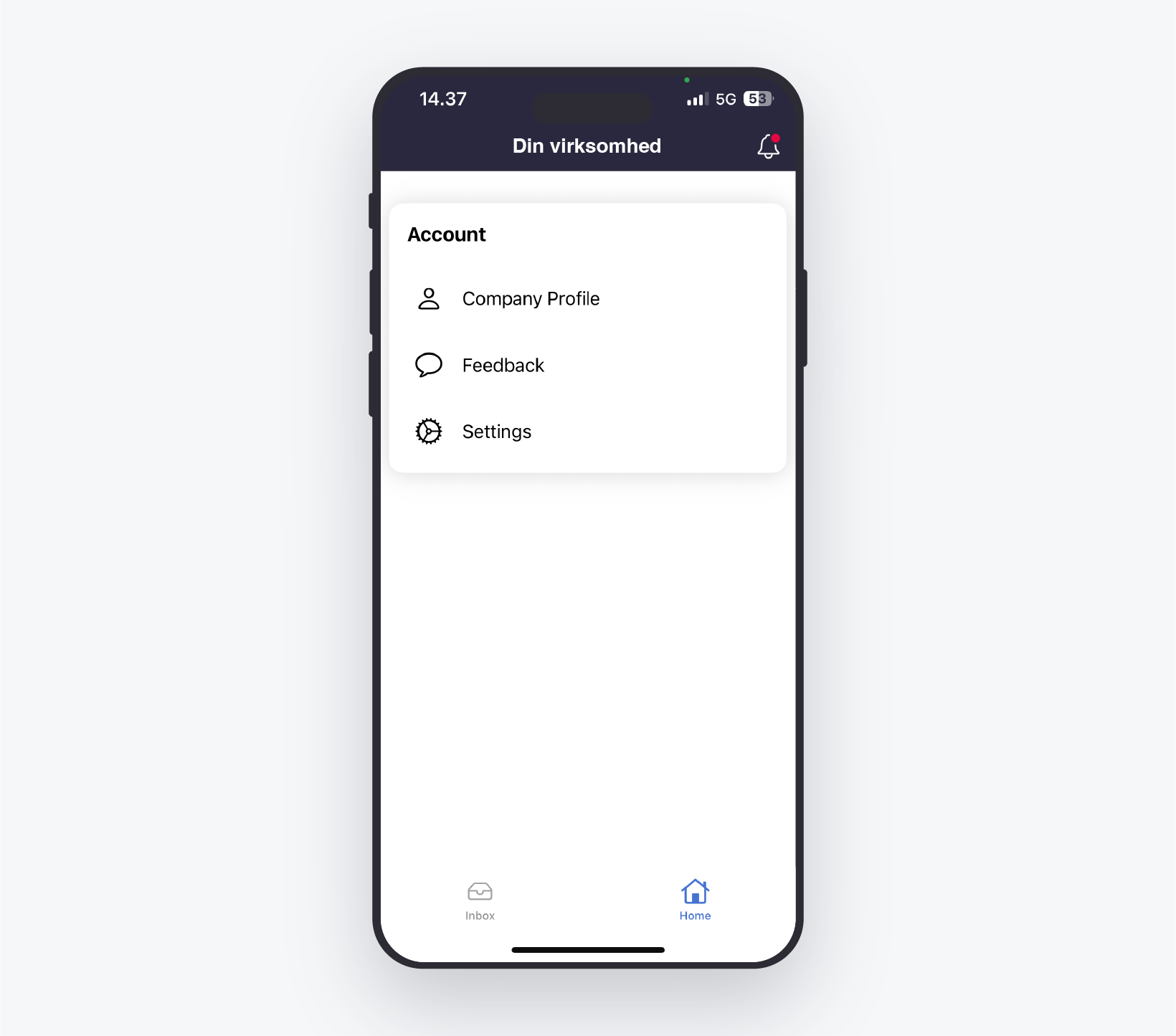 bilagsanmodning på mobil i e-conomic visning 1