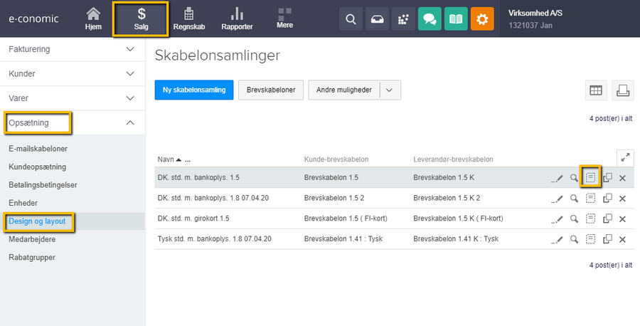 Viser "Skabeloner"-ikonet i "Skabelonsamlinger" – bruges til at åbne listen over skabeloner i en samling.
