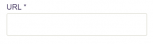 Viser URL-feltet i Stamoplysninger – bruges til at indtaste en webadresse.