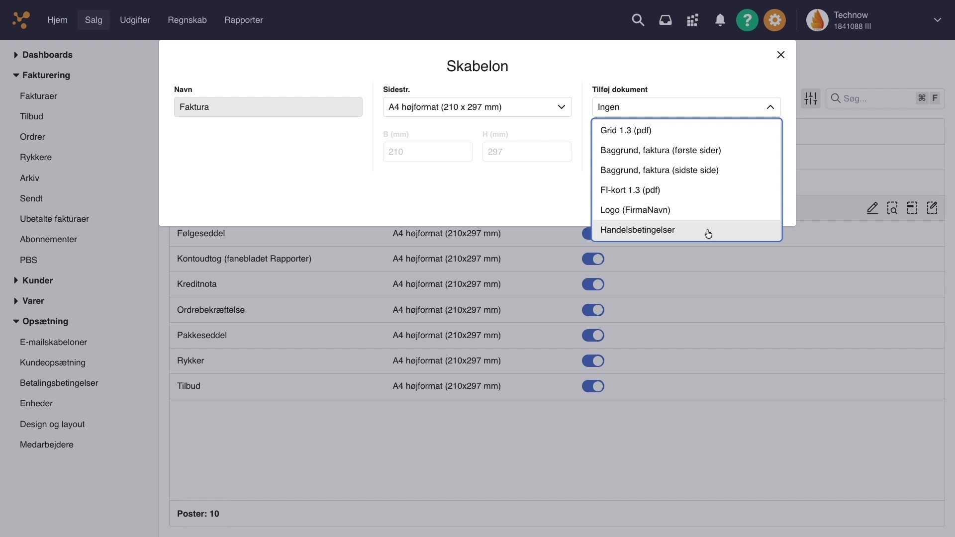 ss8 tilfoj dokument dropdown