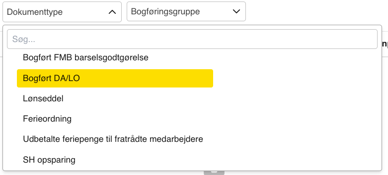 Bogført DA/LO