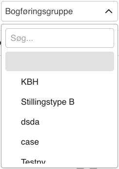 bogføringsgruppe værdi