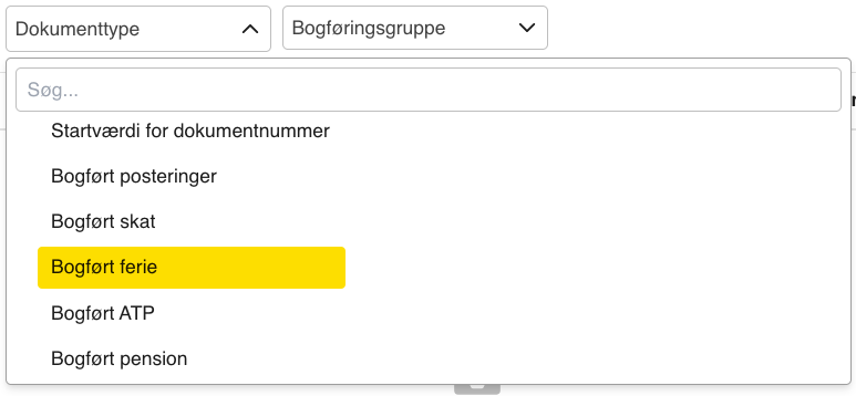 bogført ferie 