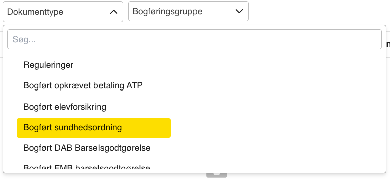 bogført sundhedsordning