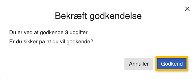 godkend udlæg