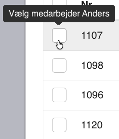 vælg medarbejder