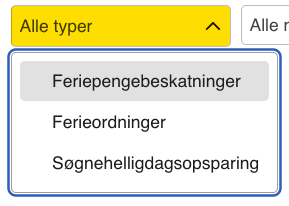 alle typer