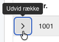 udvid række
