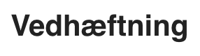 vedhæftning