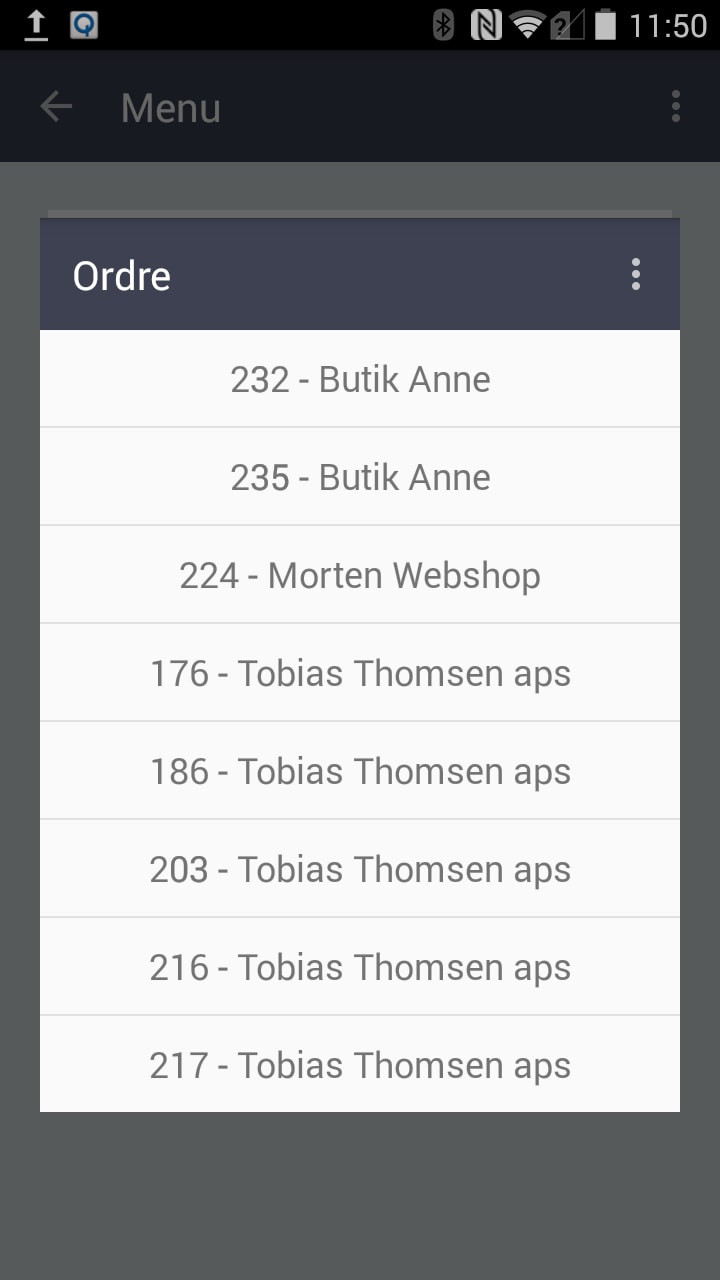 App screenshot: itn|wms2go