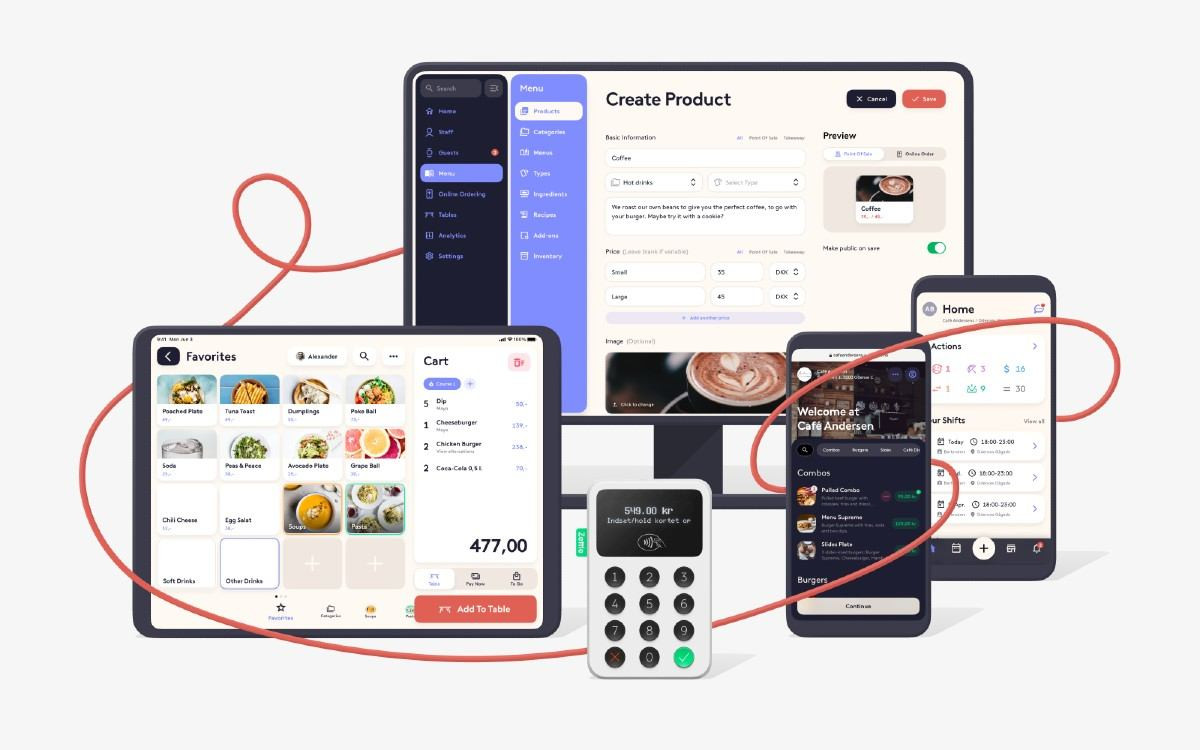 App screenshot: Quickorder Kassesystem