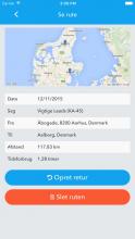 Her ser du hvordan du kan registrer kørte kilometer på en opgave mens du er på farten