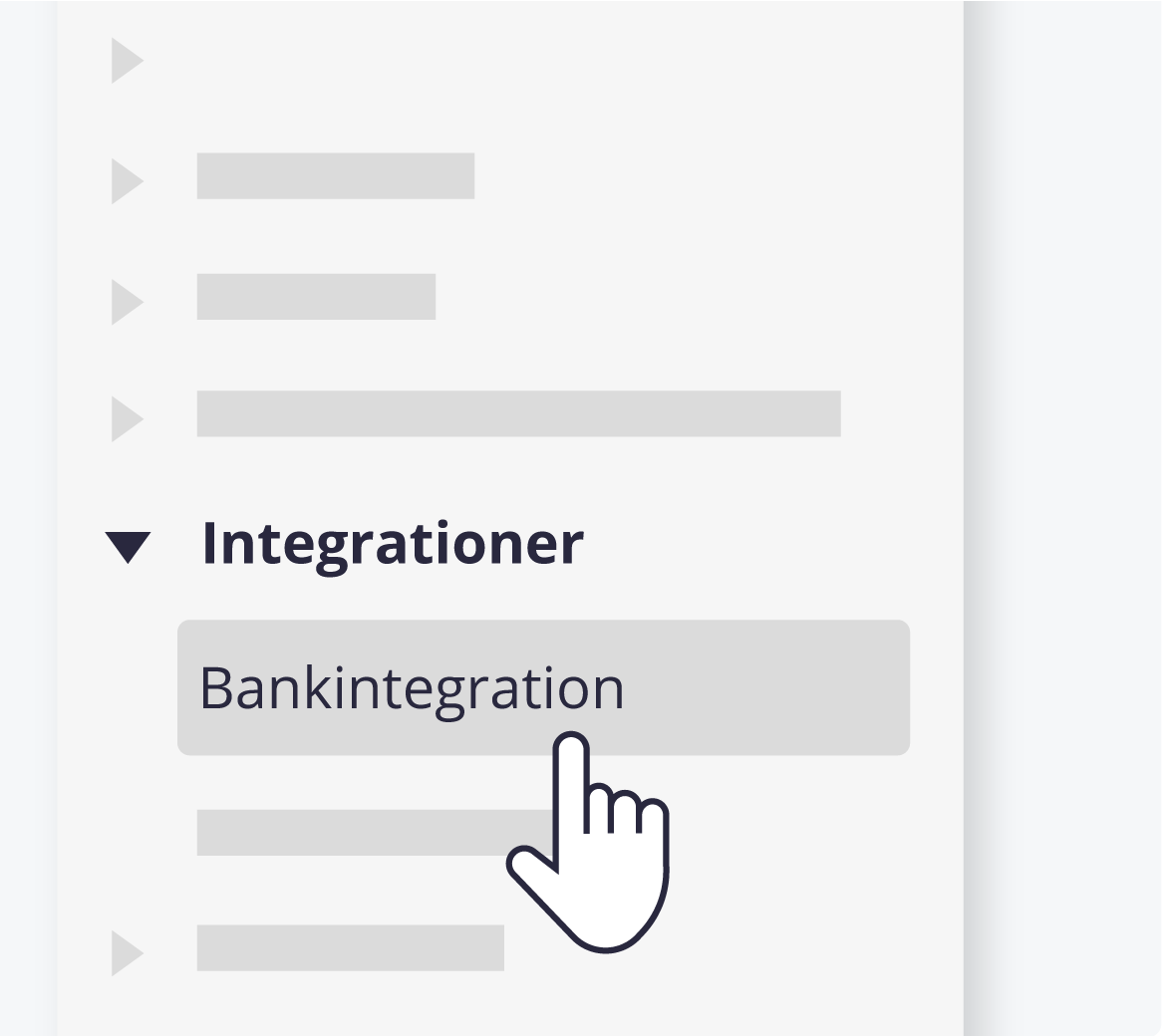 En illustration af Bankintegration i e-conomic