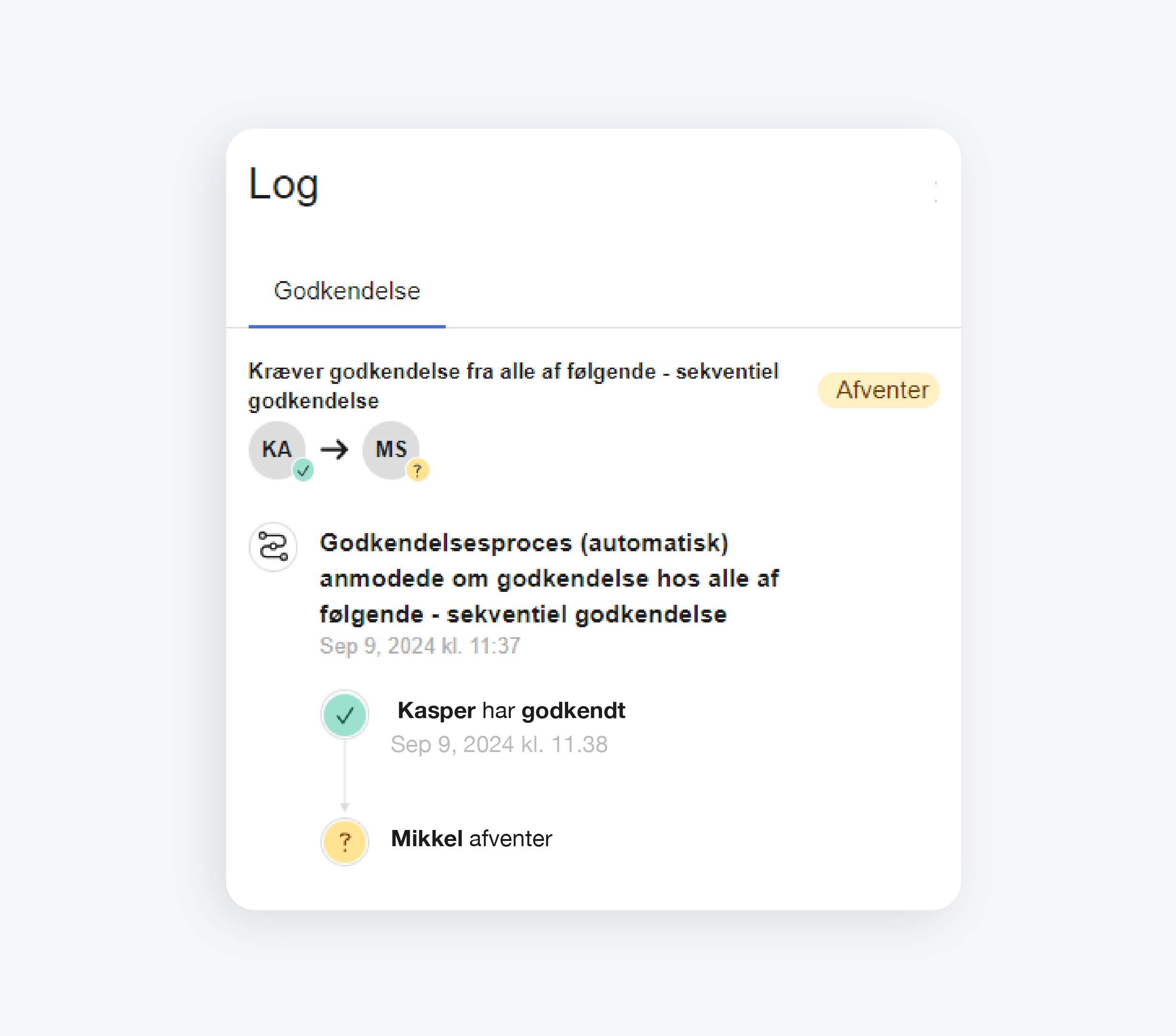 bilagsgodkendelsesworkflow overblik
