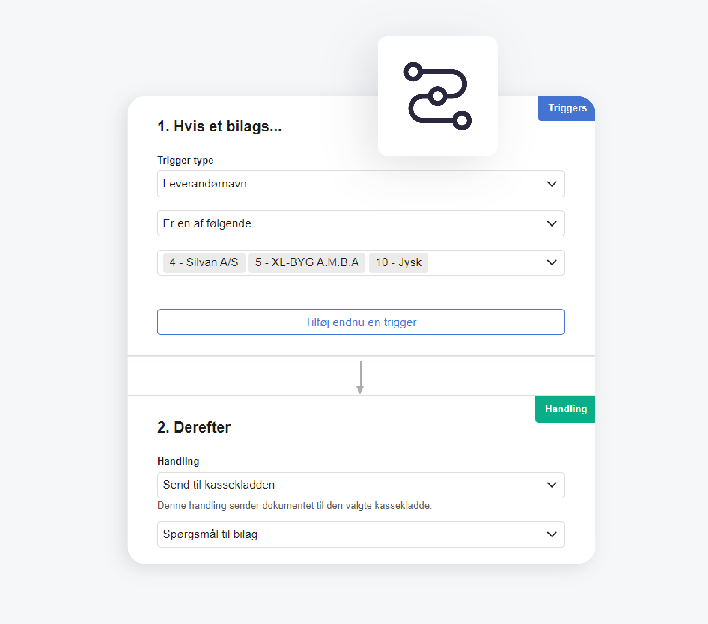 bilag og bank workflows