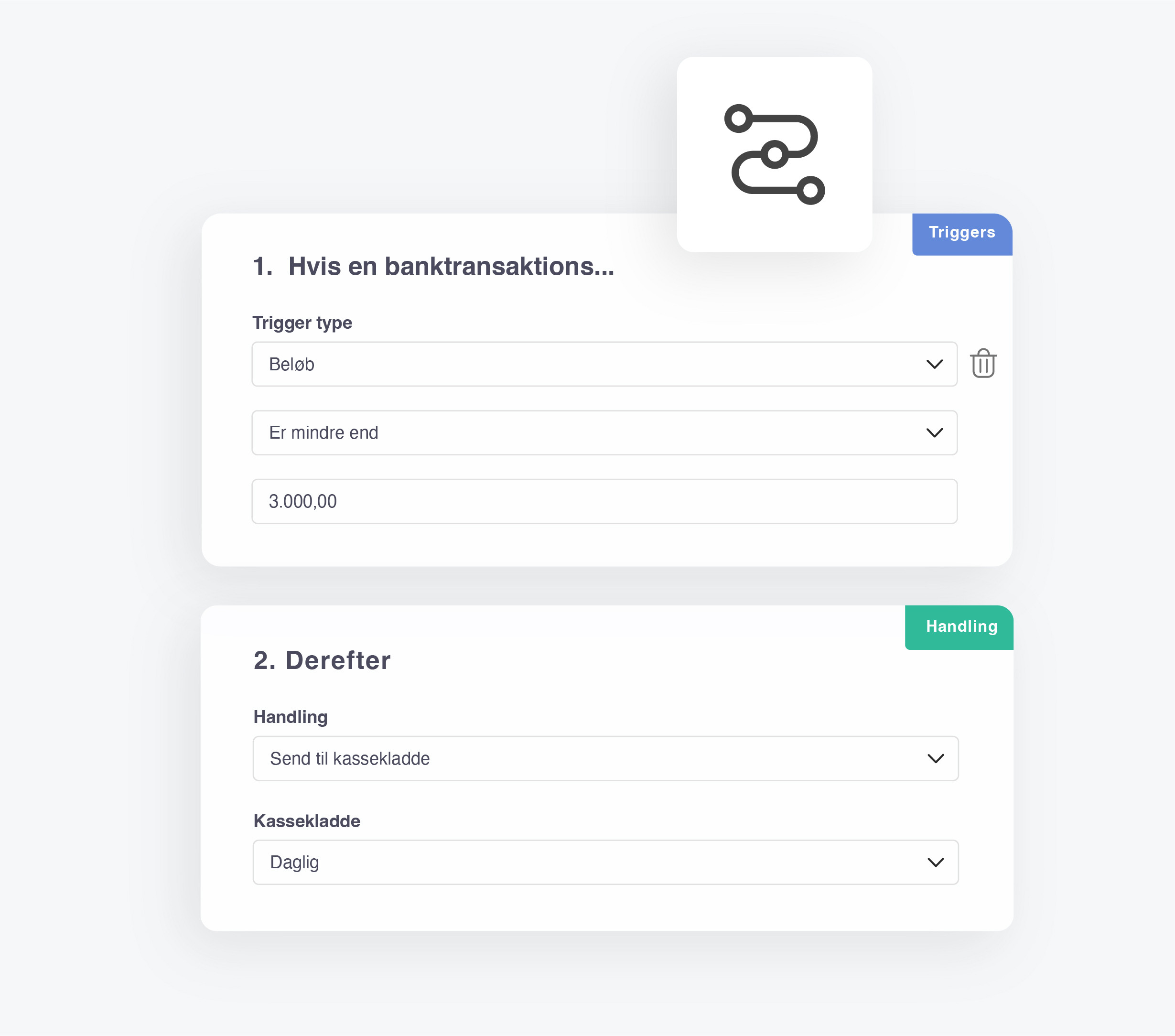 bank workflows i e-conomic som feature