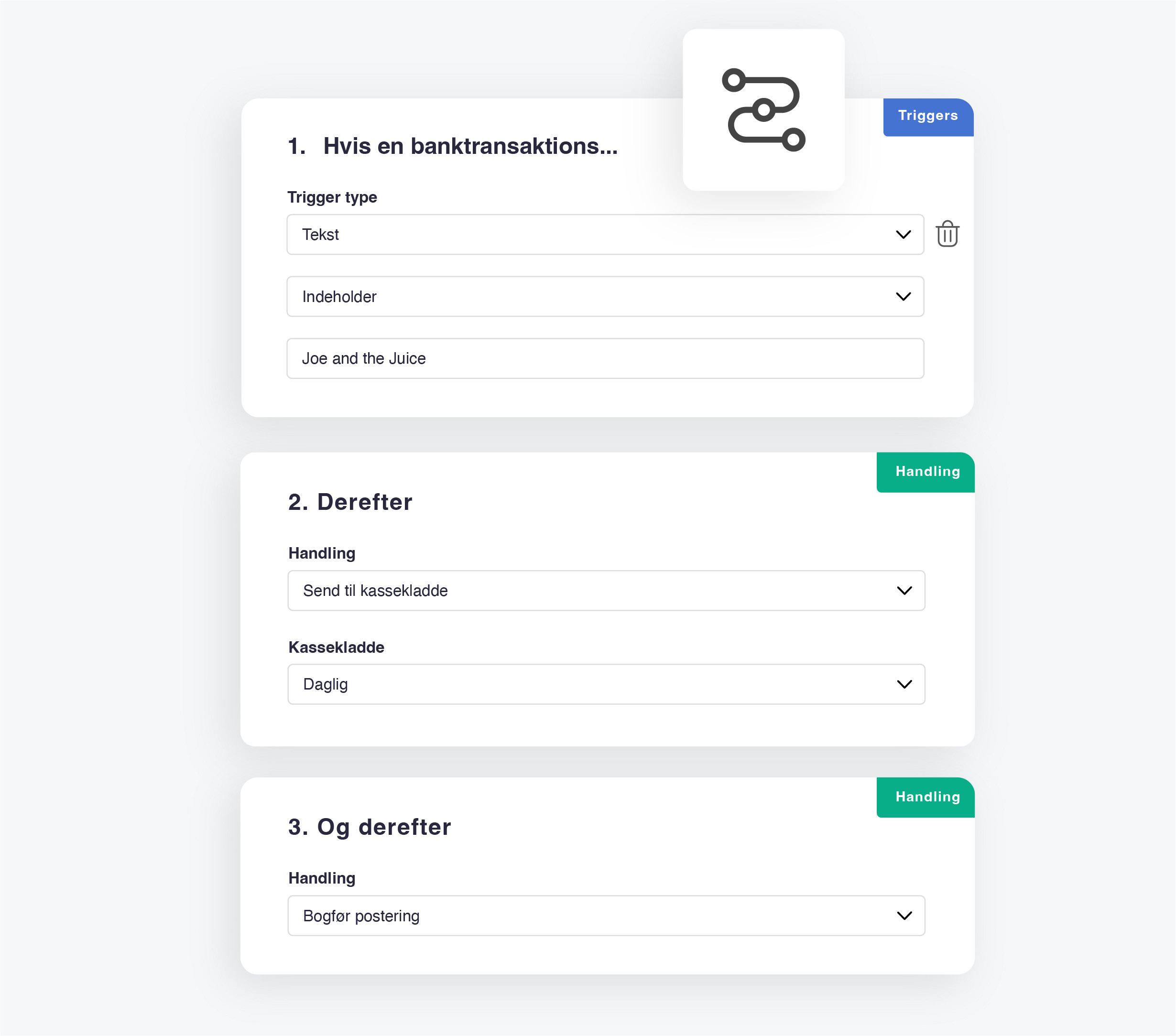bank workflows feature