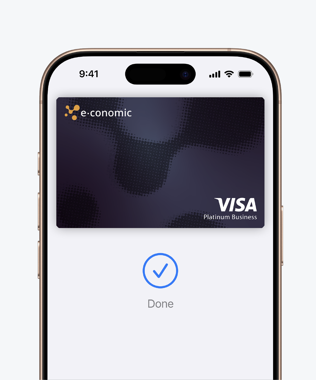 telefon med firmakort fra e-conomic