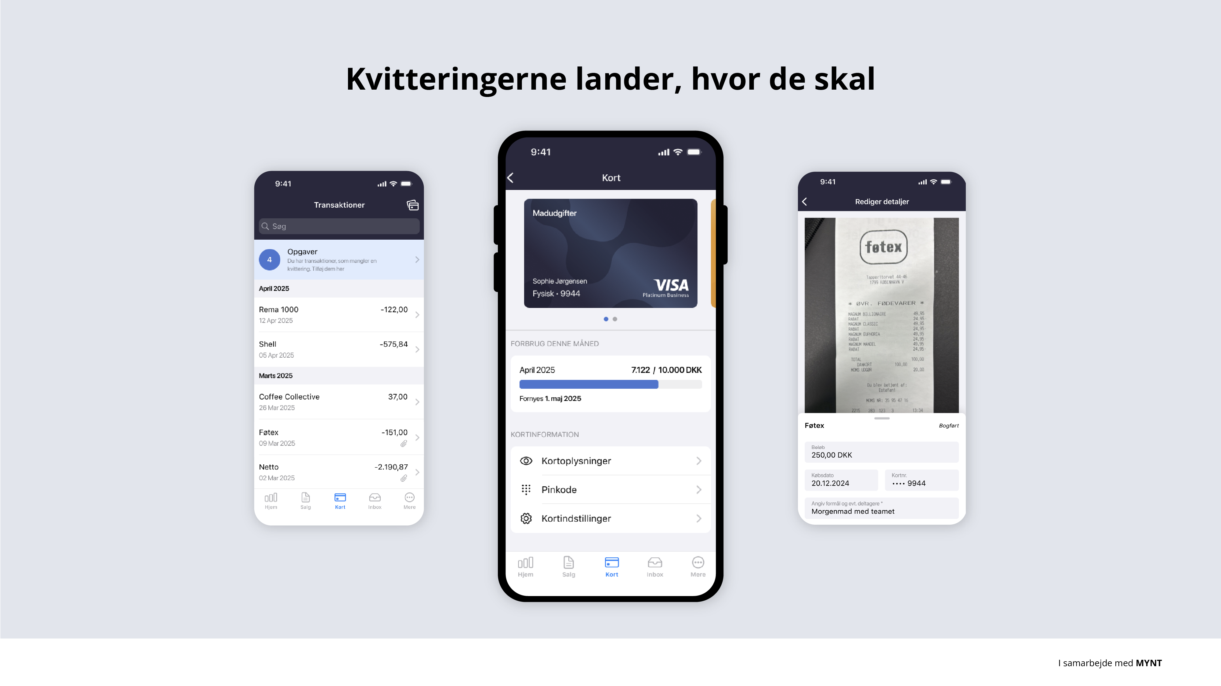 Et screenshot af e-conomics Firmakort