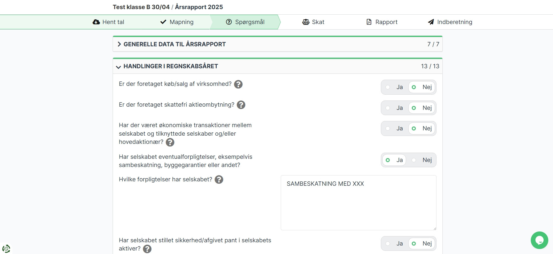 Reportability screenshot