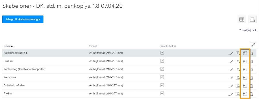 Viser ikonet 'Overskriv med elementer fra anden skabelon' i skabelonoversigten – bruges til at overskrive en skabelon med designet fra en anden.