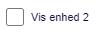 Viser afkrydsningsfeltet 'Vis enhed 2' i Salg – bruges til at aktivere en ekstra enhedskolonne på varelinjer.