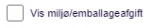 Viser afkrydsningsfeltet "Vis miljø/emballageafgift" i Salg – bruges til at vise miljø- og emballageafgifter på salgsdokumenter.
