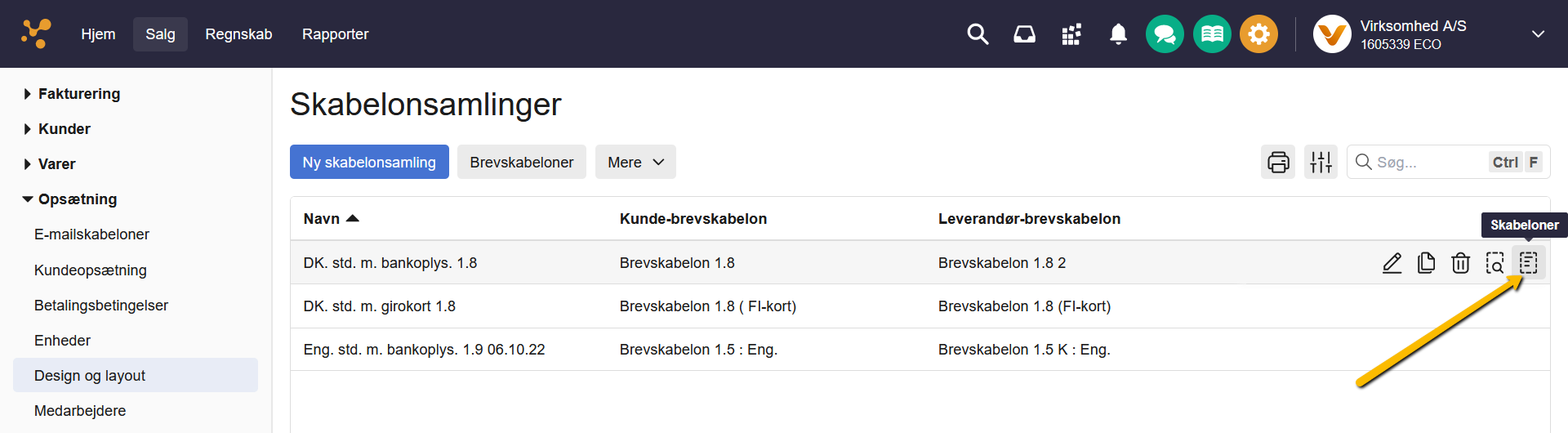 Viser Skabeloner-ikonet i skabelonsamlinger – bruges til at åbne listen over skabeloner i en samling