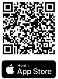 Viser en QR-kode i en e-copedia-artikel – bruges til at hente Visma e-conomic-appen fra App Store.