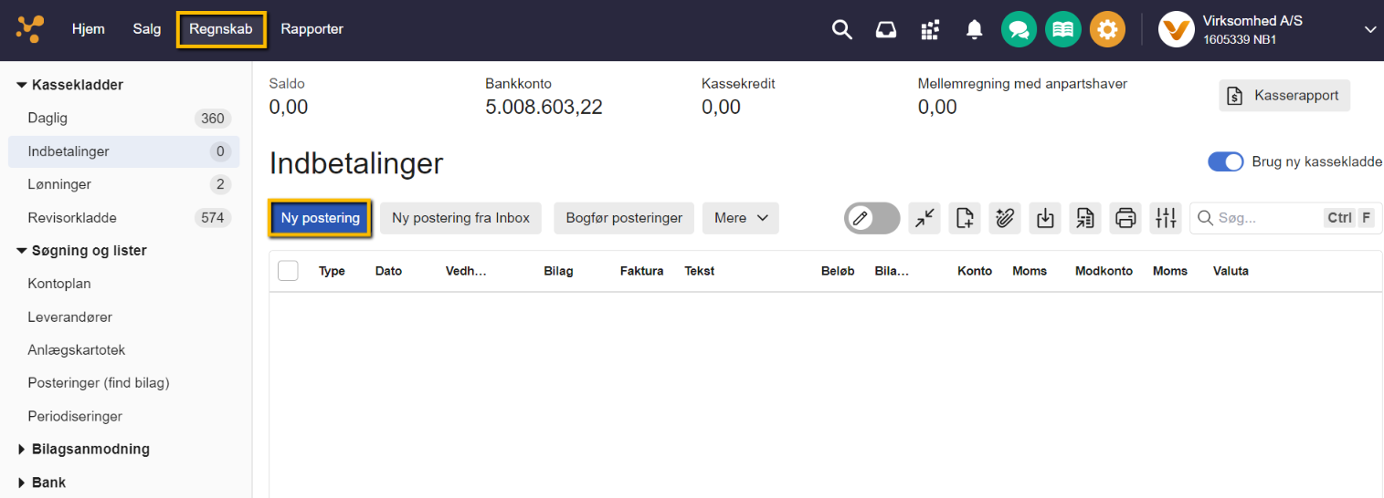 Viser ikonet 'Udlign med fuldt beløb' i udligningsvinduet – bruges til at udligne en faktura med det fulde beløb.