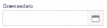Viser kalender-ikonet ved feltet Grænsedato i Projekter – bruges til at åbne en kalender og vælge en grænsedato for projektet.