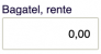Viser feltet 'Bagatel, rente' i Salg – bruges til at definere en beløbsgrænse, hvorunder der ikke beregnes renter.