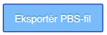 Viser knappen 'Eksportér PBS-fil' i Salg – bruges til at eksportere betalingsoplysninger til PBS/Nets.