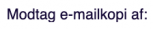 Viser indstillingen 'Modtag e-mailkopi af' i Salg-modulet – bruges til at modtage en kopi af den afsendte e-mail.
