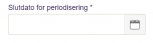 Viser datofeltet 'Slutdato for periodisering' i periodisering – bruges til at vælge slutdatoen for en periodiseringspost.