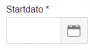 Viser kalender-ikonet ved feltet 'Startdato' i Abonnement – bruges til at vælge en startdato.