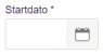 Viser kalenderikonet i feltet 'Startdato' i Periodisering – bruges til at vælge startdatoen for periodiseringen.
