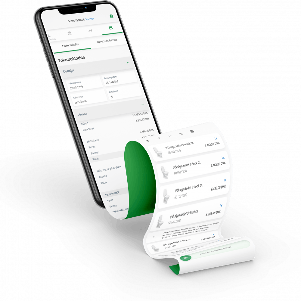 Et billede af Ordrestyrings system