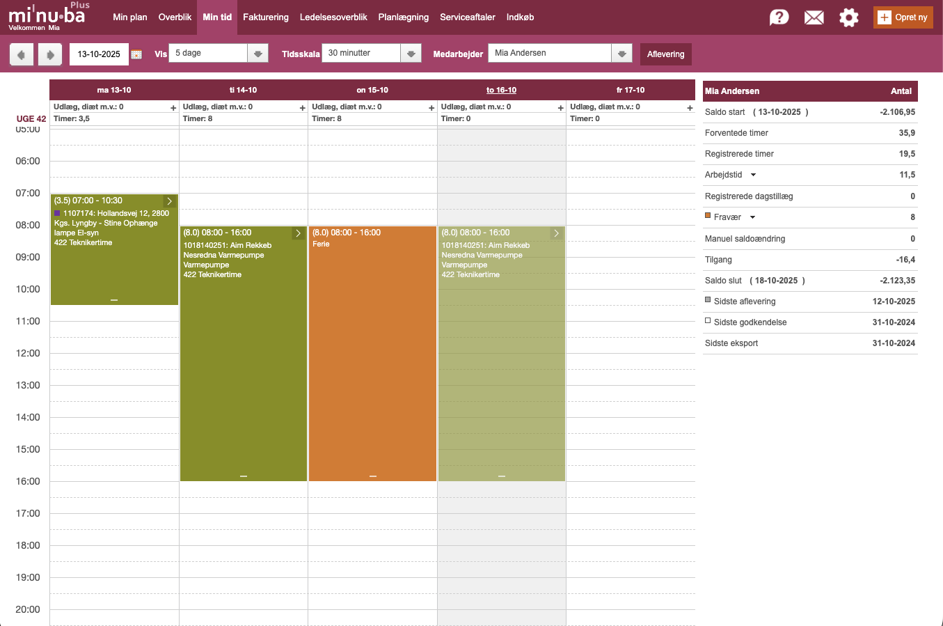 Et screenshot af Minuba