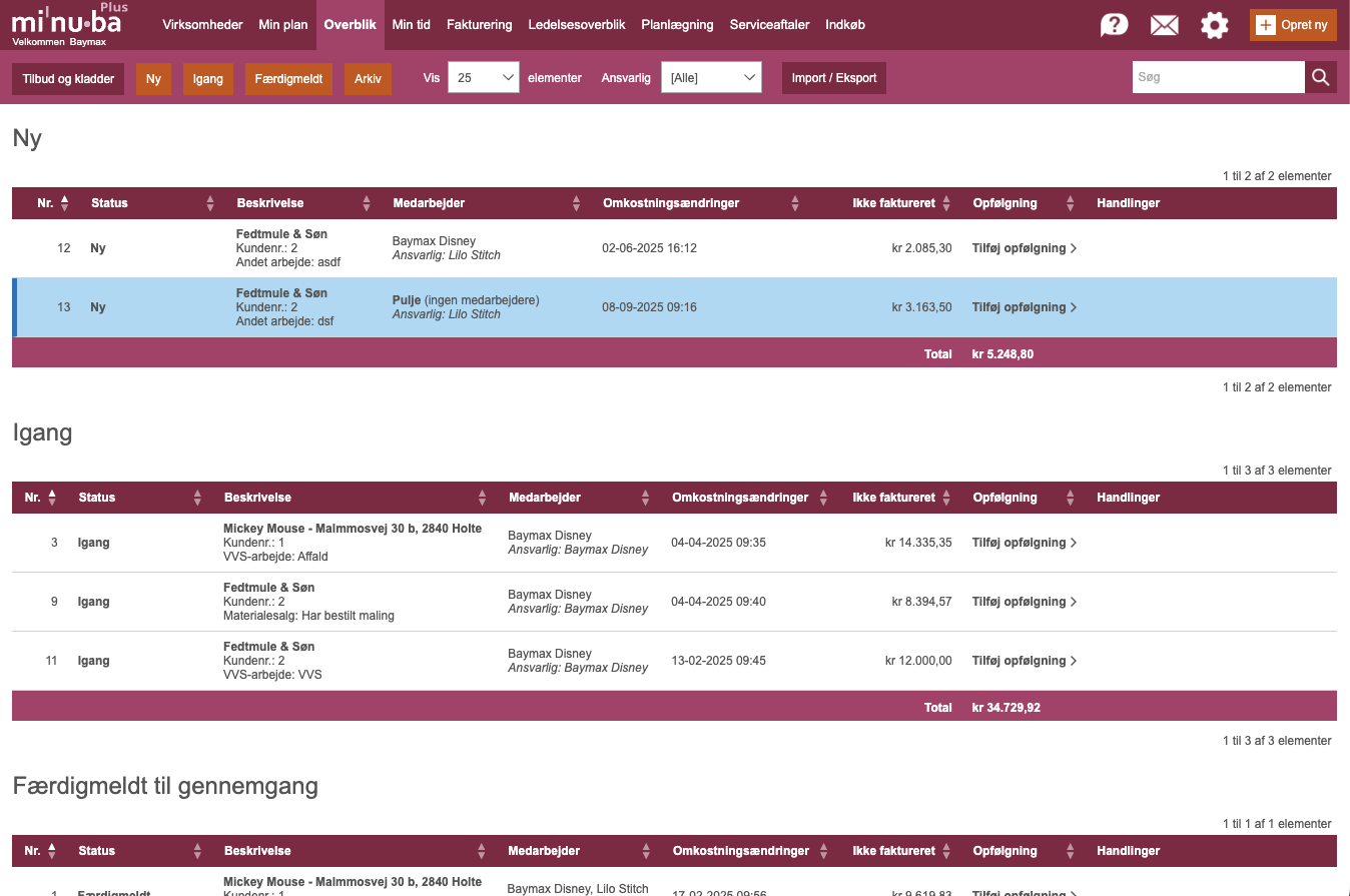 Et screenshot af Minuba