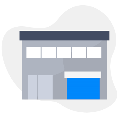 En illustration af en bygning