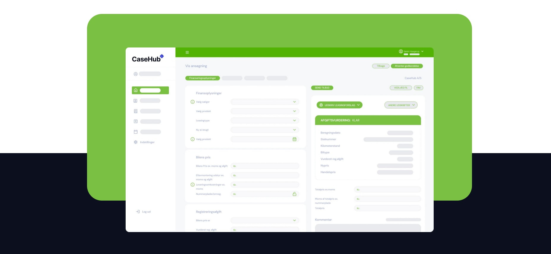 App screenshot: CaseHub
