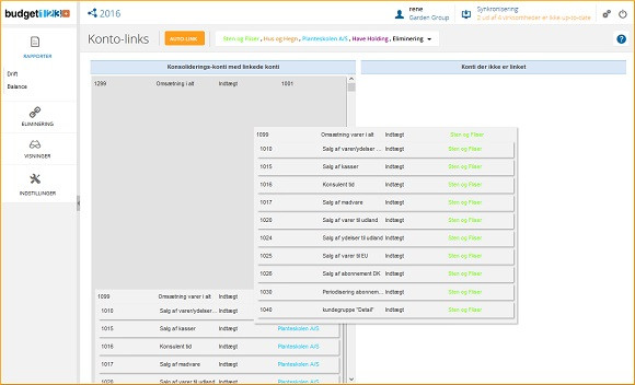 App screenshot: budget123+