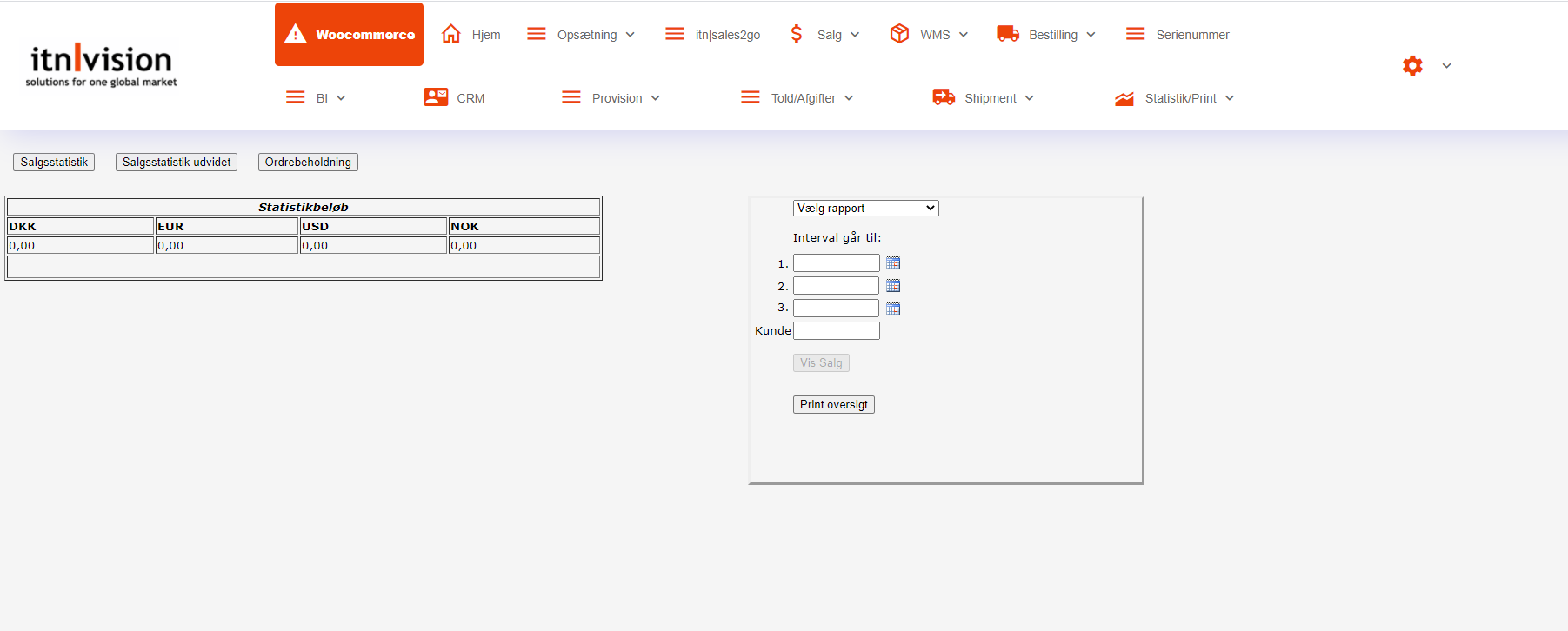 App screenshot: Business Intelligence