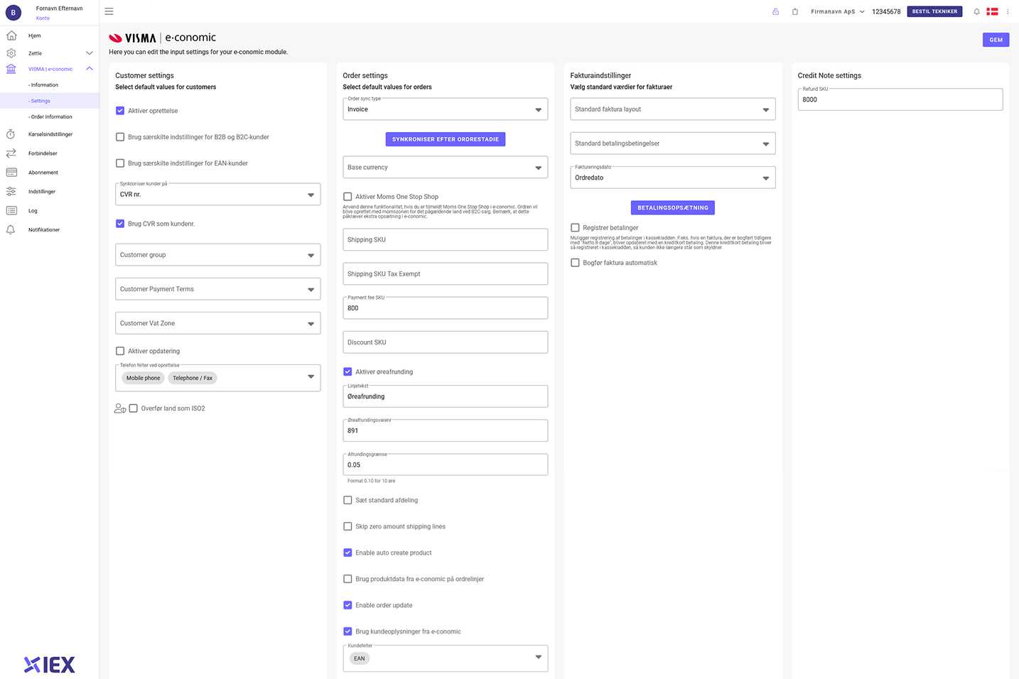 App screenshot: Zettle