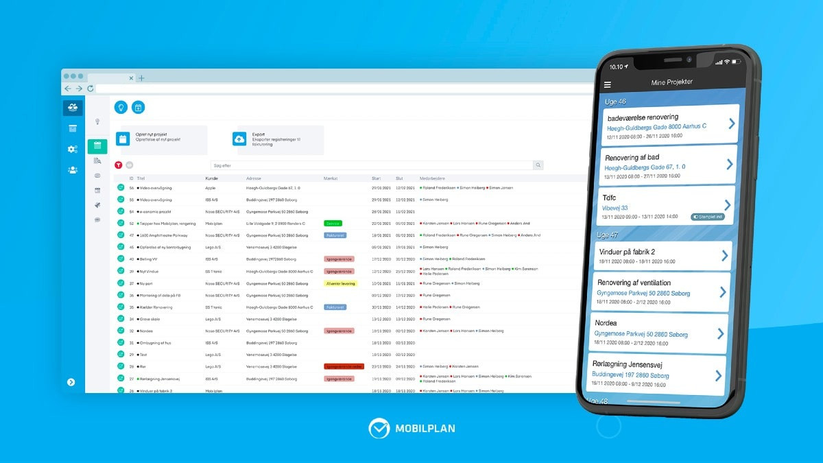 App screenshot: Mobilplan