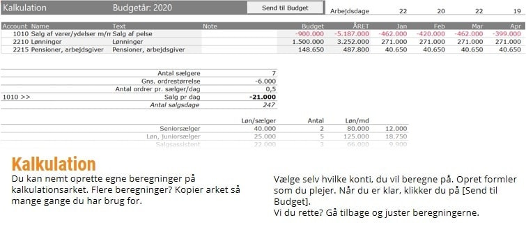 App screenshot: ecoTools Budget