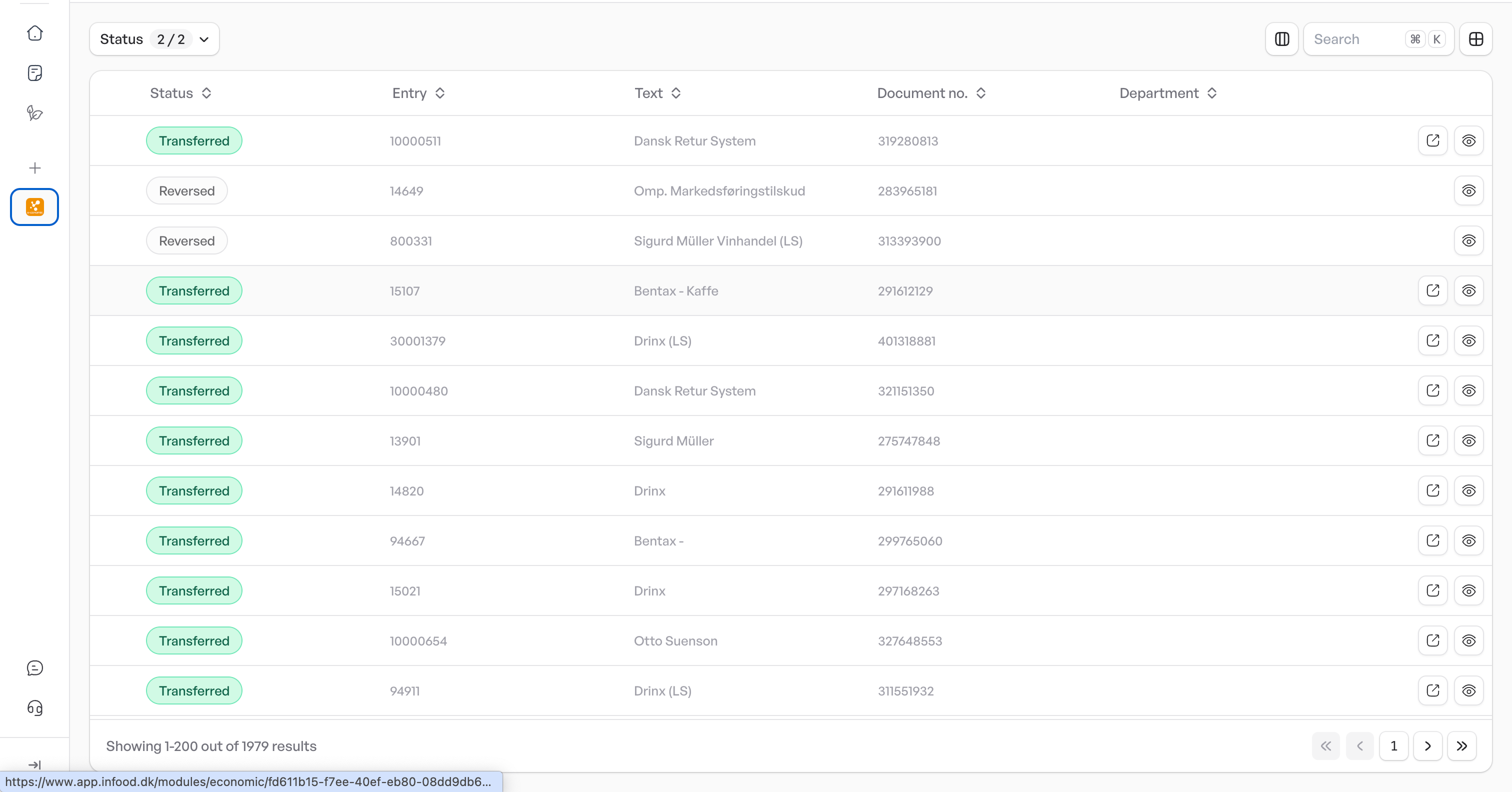 App screenshot: eSmiley Infood